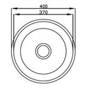 Ver imagem 2 de Cuba para Pia de Cozinha em Aço Inox Redonda 37x37x15cm Alto Brilho com Válvula Ghelplus
