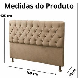 Kit Cabeceira e Calçadeira Mirage 160 Cm Suede Bege - Fm - 7