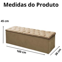 Kit Cabeceira e Calçadeira Mirage 160 Cm Suede Bege - Fm - 8