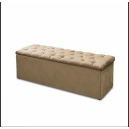 Kit Cabeceira e Calçadeira Mirage 160 Cm Suede Bege - Fm - 4