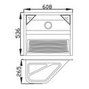 Ver imagem 3 de Tanque para Lavanderia em Aço Inox de Embutir 500 Polido 60,8x53,6x26,5cm 48 Litros GhelPlus