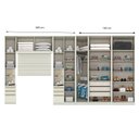 Ver imagem 2 de Quarto Modulado Casal Ambiente 3.2 New Predileto 7 Peças Areia - Henn
