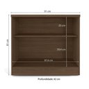 Ver imagem 4 de Balcão 2 Portas Com Chave Versatile Munique 91cm