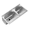 Tanque Duplo Super em Aço Inox 104x50,6cm 114 Litros GhelPlus - 1