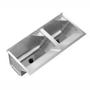 Ver imagem 1 de Tanque Duplo Super em Aço Inox 104x50,6cm 114 Litros Ghelplus Cinza