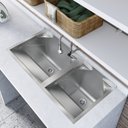 Ver imagem 2 de Tanque Duplo Super em Aço Inox 104x50,6cm 114 Litros GhelPlus