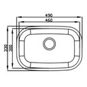 Ver imagem 2 de Cuba para Pia de Cozinha em Aço Inox N1 46x30x11cm com Válvula GhelPlus