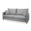 Ver imagem 3 de Sofá Living Riviera Tecido Linho Cinza Claro 1,80m