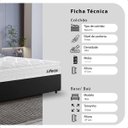 Ver imagem 2 de Cama Box Viúva Preto+ Colchão Life D33 Pillow Top Branco 61x128x188cm - e-Shop Casa