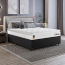 Ver imagem 6 de Cama Box Viúva Preto+ Colchão Life D33 Pillow Top Branco 61x128x188cm - e-Shop Casa