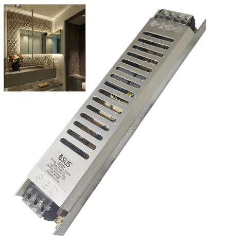 Fonte Chaveada Slim Driver 24v 5a Fita de Led Perfil Cftv Lustre Dispositivo Eletronico Iluminaçao S