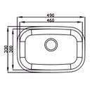 Ver imagem 2 de Cuba para Pia de Cozinha em Aço Inox N1 46x30x13,5mm com Válvula Ghelplus Cinza