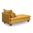 Ver imagem 5 de Sofá Modular Chaise Braço Lateral com Pé Bolinha Sôma CabeCasa MadeiraOriginals Amarelo Mostarda