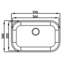 Ver imagem 2 de Cuba para Cozinha Inox N2 56x35x11cm com Válvula Ghelplus Ideal Cinza
