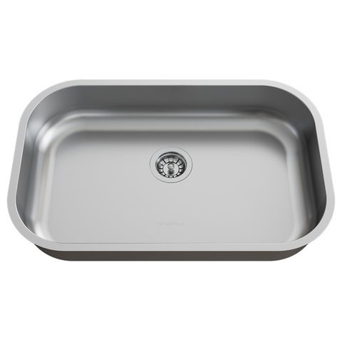 Cuba para Pia de Cozinha em Aço Inox N2 56x35x13,5cm com Válvula Ghelplus Cinza