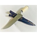 Ver imagem 2 de Faca Churrasco Picanheira Aço Inox 420 Costa e Fio C/ Bainha