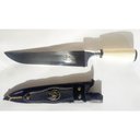 Ver imagem 3 de Faca Churrasco Picanheira Aço Inox 420 Costa e Fio C/ Bainha