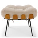 Ver imagem 4 de Kit 02 Puffs Decorativos Sala de Estar Costela L02 Suede Bege - Lyam Decor