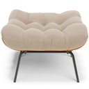 Ver imagem 3 de Kit 02 Puffs Decorativos Sala de Estar Costela L02 Suede Bege - Lyam Decor