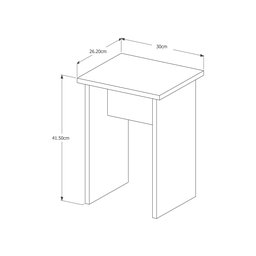 Mesa de Jantar Dobrável Castanho com Bancos em Mdf - Vira Aparador - 7