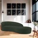 Ver imagem 7 de Divã Recamier Orgânico França 140cm Lado Direito Linho - Amarena Moveis Cor Verde