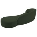 Ver imagem 3 de Divã Recamier Orgânico França 140cm Lado Direito Linho - Amarena Moveis Cor Verde