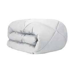 Edredom Solteiro 2,50x1,80m Naturalle Acetinado Branco - 2