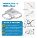 Ver mais imagens de Luminária de Teto para Quarto 28w Banheiro Led C/ Três Cores