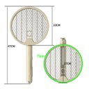 Ver mais imagens de Raquete Mata Mosquito Eletrica 4 em 1 Luz UV Pernilongo Mosca Inseto Automatico Mesa Parede Quarto S