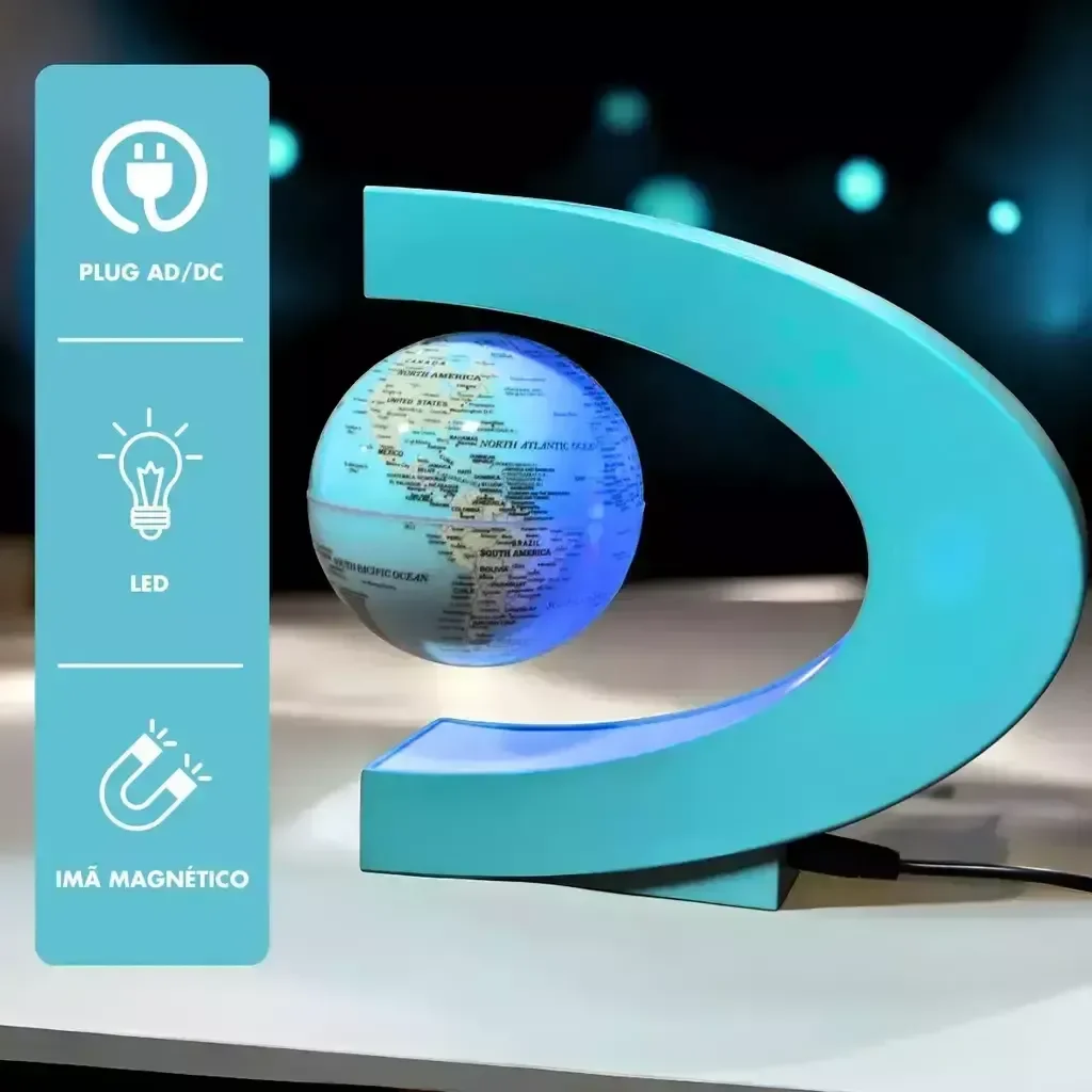 Ver imagem 4 de Luminária Antigravidade Magnético Globo Flutuante