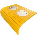 Ver imagem 1 de Esteira para Sofá Braço Porta Copo Alumínio S01 Flexível Amarelo - Inoviza