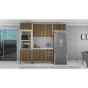Ver imagem 1 de Cozinha Modulada Compacta 4 Peças com Tampo e Espaço para Forno e Micro-ondas Linea Luciane Móveis
