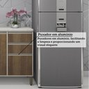 Ver mais imagens de Cozinha Modulada Compacta 4 Peças com Tampo e Espaço para Forno e Micro-ondas Linea Luciane Móveis