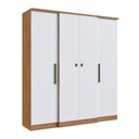Ver imagem 6 de Guarda-roupa Casal 4 Portas 2 Gavetas Doripel Miami Marrom