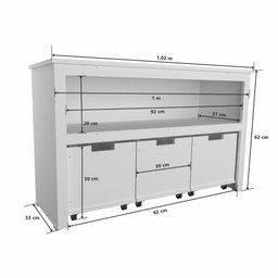 Organizador Infantil Com Baús Atena 100% Mdf Brinquedos - 5