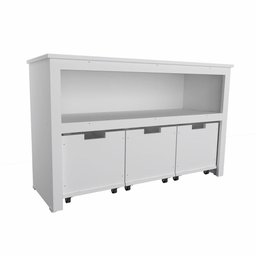 Organizador Infantil Com Baús Atena 100% Mdf Brinquedos - 3