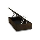 Ver imagem 1 de Cama Box Baú Universal Solteiro Suede Brown (88x188x35) - Costa Rica