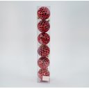 Ver imagem 4 de Kit 6 Bolas de Natal Enfeite Árvore de Natal 75mm Vermelha