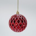 Ver imagem 3 de Kit 6 Bolas de Natal Enfeite Árvore de Natal 75mm Vermelha