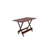 Conjunto Mesa Dobrável Retangular 120x70 com 4 Cadeiras em Madeira Maciça Imbuia - Straub Web - 2