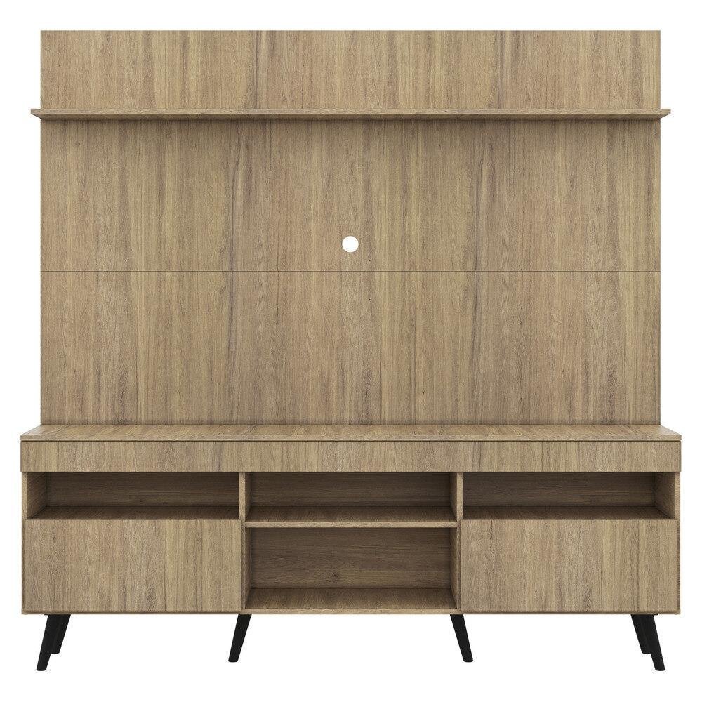 Rack Retrô com Painel e Suporte TV 65