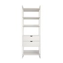 Ver imagem 3 de Closet Solteiro Estilo Industrial Loft 1 Módulo com Gaveta Branco Ferro Branco