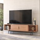 Ver imagem 1 de Rack para TV até 85 Polegadas 220cm Otto Espresso Móveis Laranja Freijó/Preto