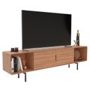 Ver imagem 2 de Rack para TV até 85 Polegadas 220cm Otto Espresso Móveis Laranja Freijó/Preto