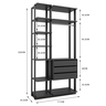 Módulo para Closet 6 Prateleiras 3 Gavetas  - 5