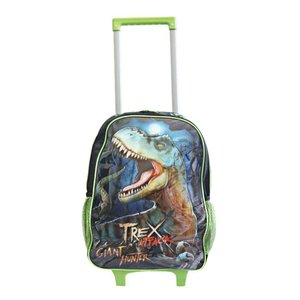 Mochila Escolar Infantil Rodinhas com 3 Modelos Disponíveis Modelo:dinossauro T-rex
