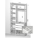 Ver imagem 2 de Módulo para Closet 6 Prateleiras 3 Gavetas