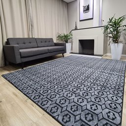 Tapete Carpete Sala Quarto Elegante Geométrico 2,00 X 3,00 - Cor Cinza - 3