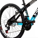 Ver imagem 2 de Bicicleta Viking Aro 26 Câmbios Importados 21v Aero Preto Azul
