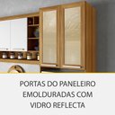 Ver imagem 3 de Cozinha Modulada 05 Peças Armário Geladeira Burguesa Premium em Mdf Nesher